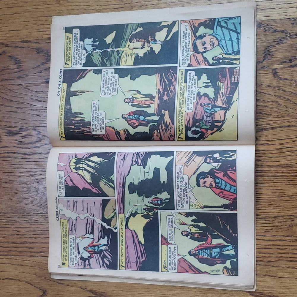 Vintage 60s Classics Illustrated No. 149 Off On A Comet Jules Verne Comic Book - Picture 10 of 16